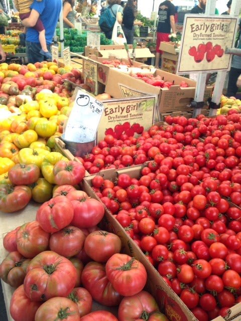 Oakland近くのFarmers Marketにて