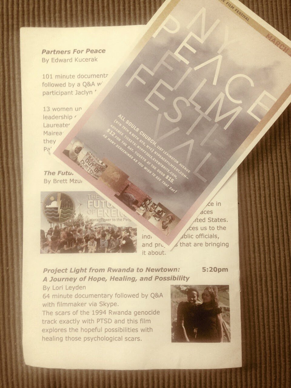 roject Light from Rwanda to Newtown A Journey of Hope, Healing, and Possibilitiy 